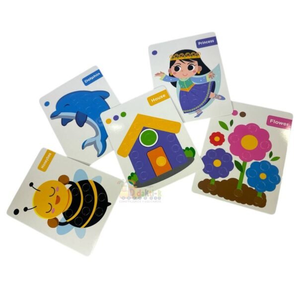 JUEGO LOGICO BOLAS DE FELPA