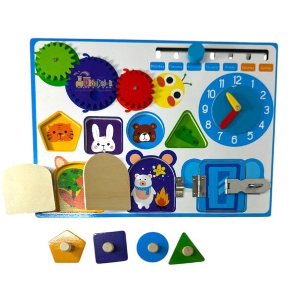 TABLERO DIDACTICO MONTESSORI DE PASADORES