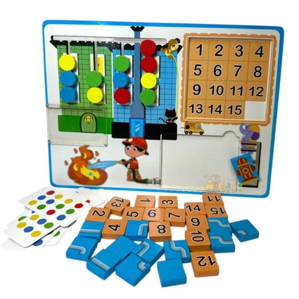 TABLERO 3 EN 1 NUMEROS, CIRCUITO Y PATRONES